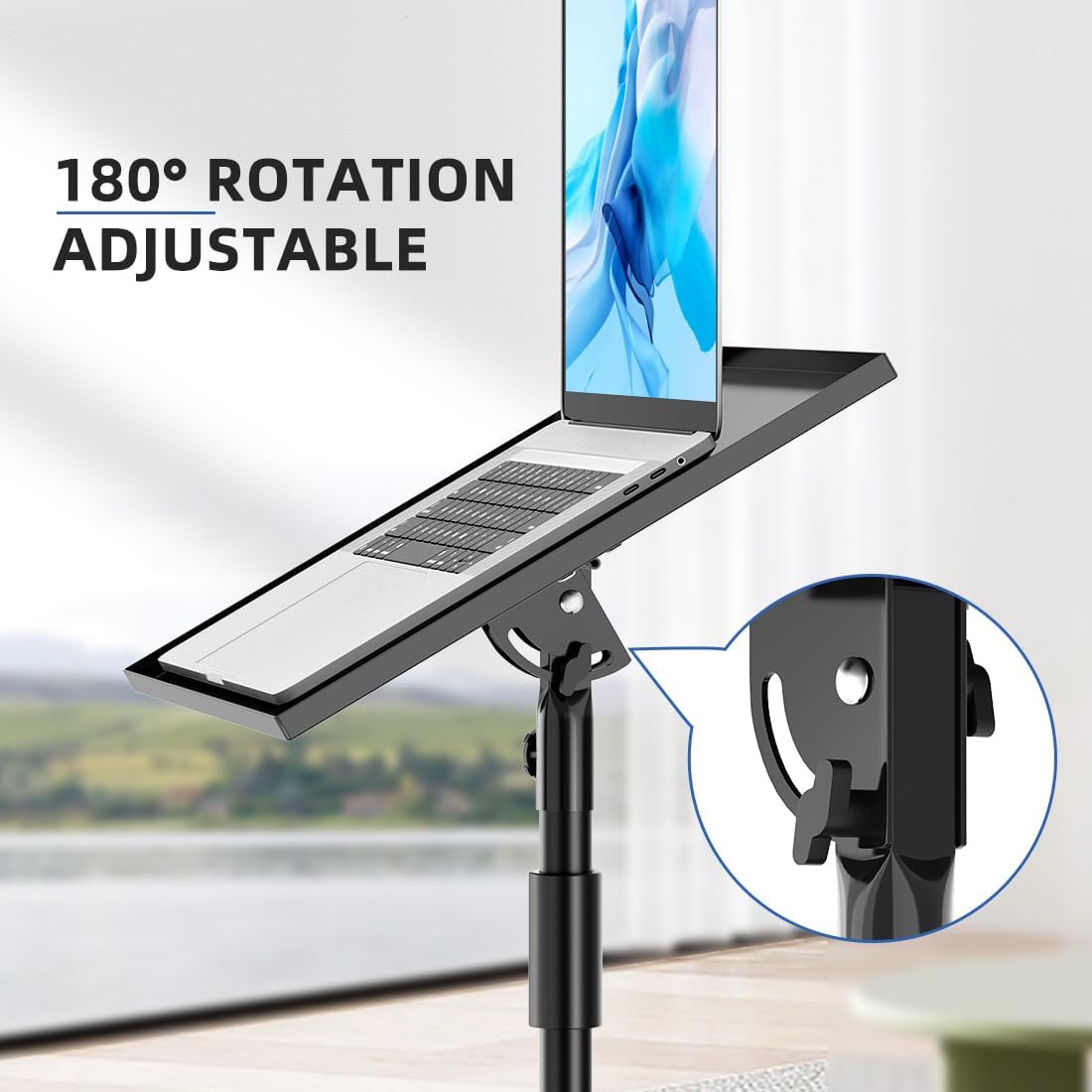 Portable Laptop & Projector Stand – Adjustable Height Tripod for Work & Movies